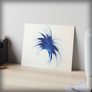 “Blue Burst” Art Board Print