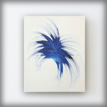 “Blue Burst” Canvas or Wood Print