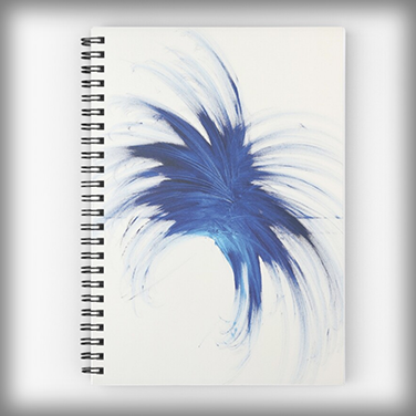 “Blue Burst” Spiral Notebook