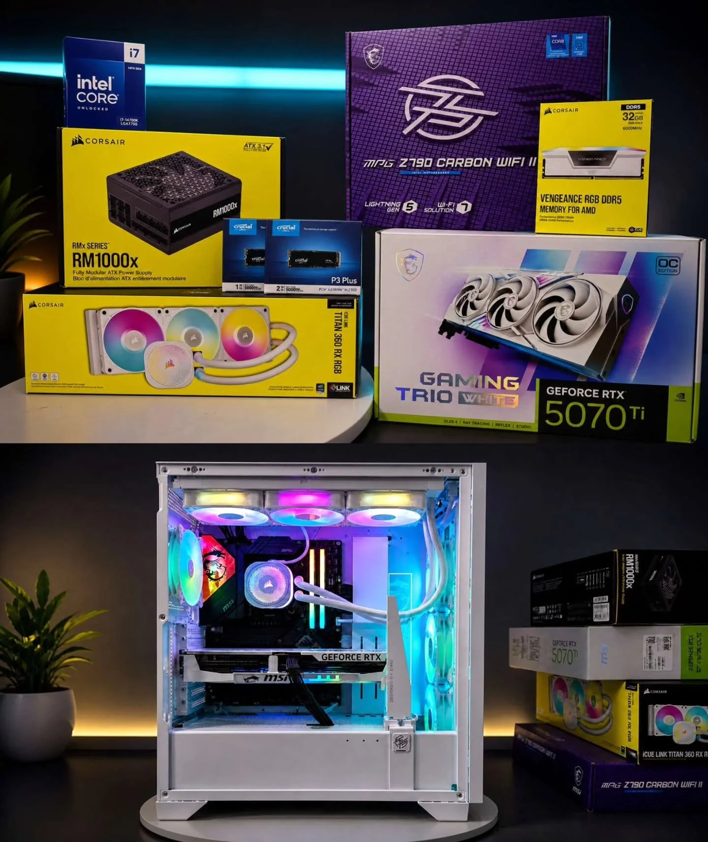 I had a blast building this #pcsetup for @serillionart ! This MSI &times; Corsair crossover turned into a beast 💪🏻
.
#pcbuild #pcbuilder #gamingpc #pcgaming
.
.
Would you game on this computer? 👀