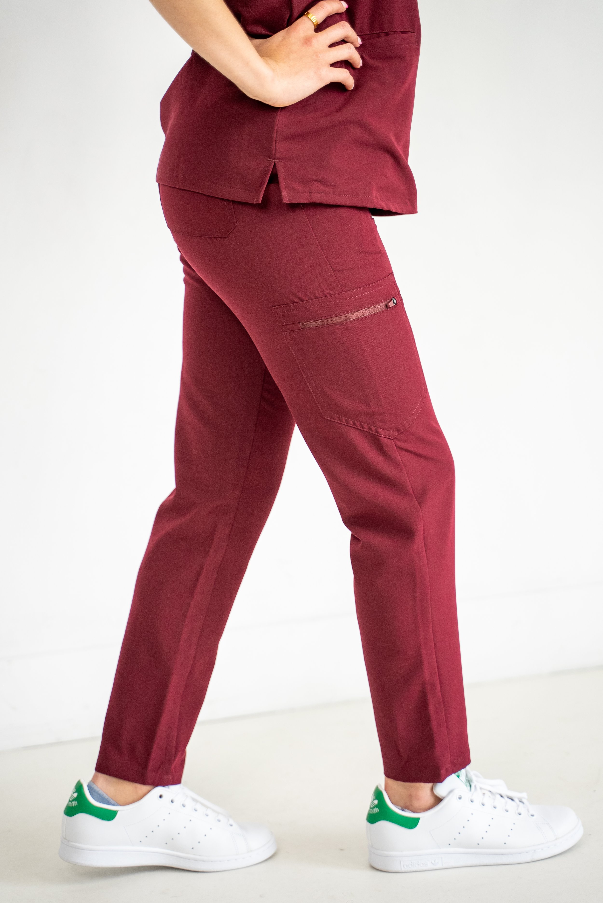 Women's Merlot Red Scrub Pants