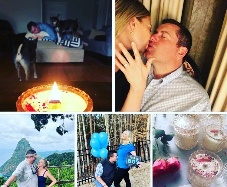 Happy Valentine&rsquo;s Day beautiful Souls! I am lighting my Celebration candle this day and celebrate the LOVE that surrounds me in Heart-to-Heart Connection. Grateful to my Valentine @damien.monaghan and our sweet boy Baby Monaghan arriving this J
