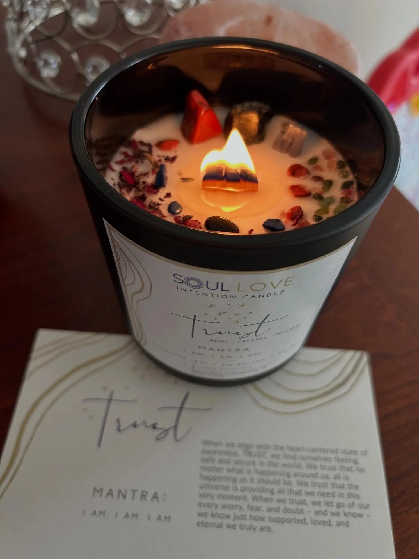 Lighting @soulloveconnections Trust Intention candle this afternoon so so supportive on many levels physically, mentally, emotionally, Spiritually just a couple of days away from our new year 2026 and have been in reflection. 

December has thrown in