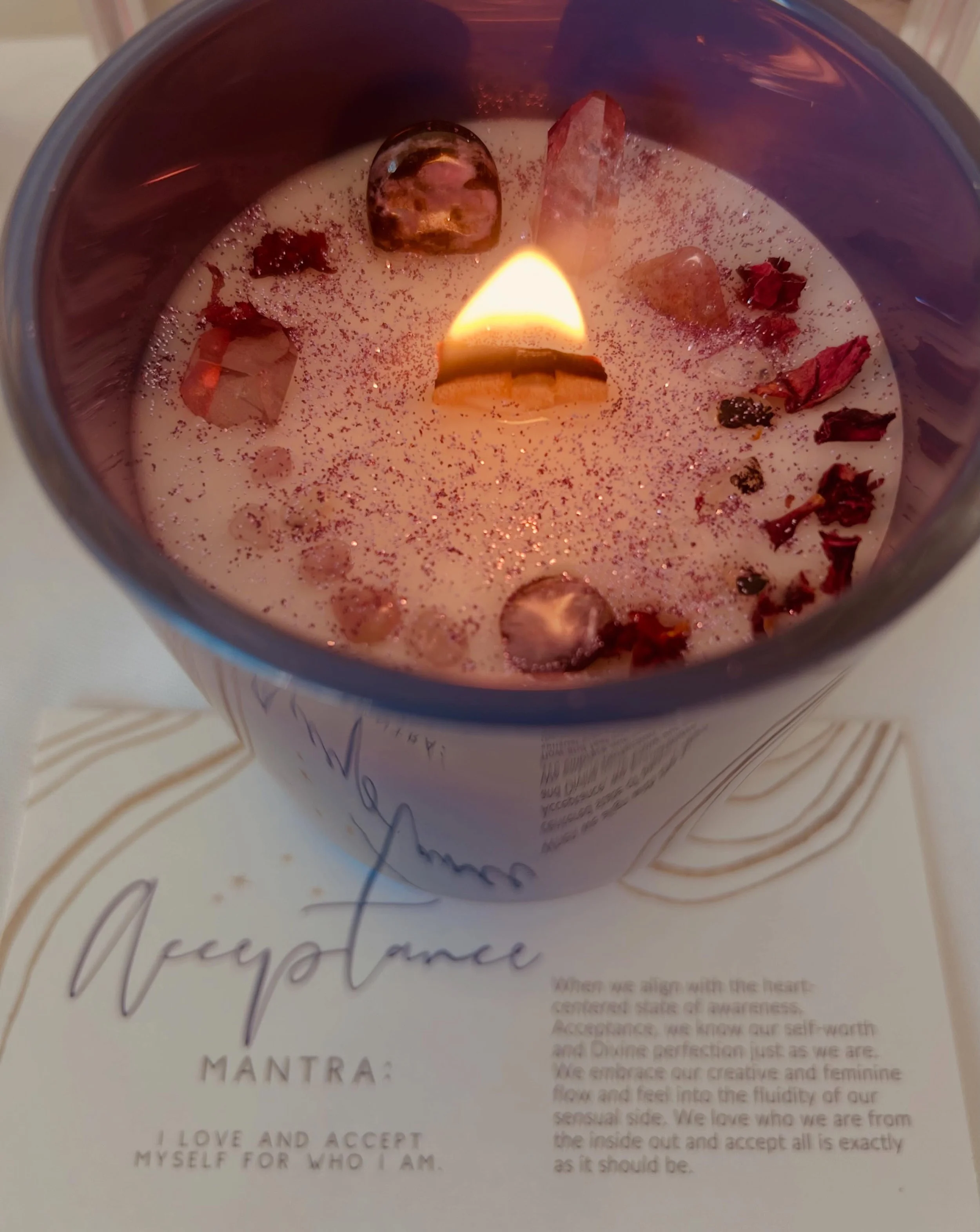 Soul Love Acceptance Intention embodies the qualities of creativity, self-worthiness, Divine Feminine, flow, intuition, self-compassion, and acceptance of all that is. You are worthy, you are loved, you are deserving 💜💜💜 - Soul Love 🙏🦋www.soullo