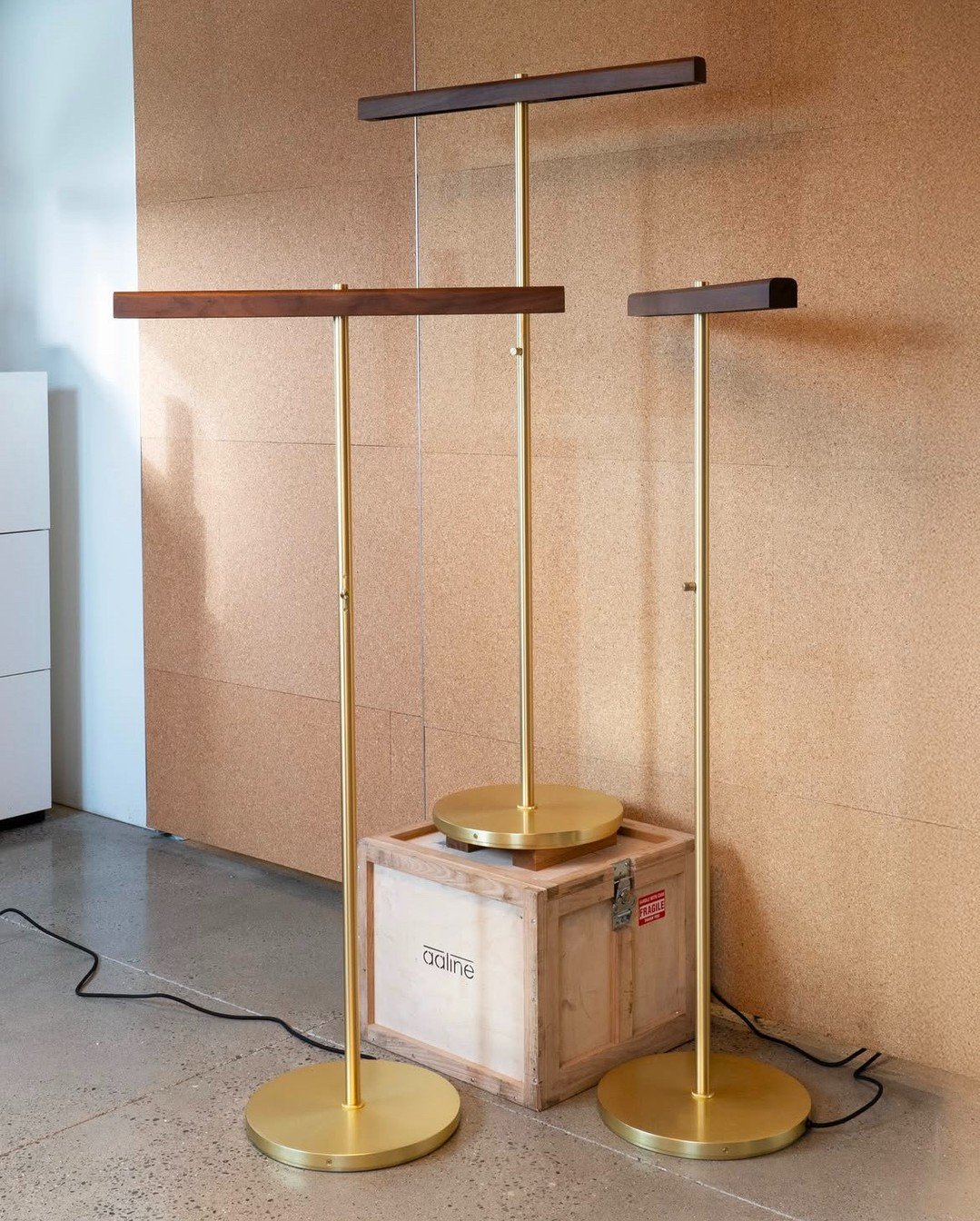 Behind the scene @aaline.lighting⁠
on a casual day in the studio with their beatiful Post + Beam Light Stands.⁠
Proudly made in Canada. aaline x STAX⁠