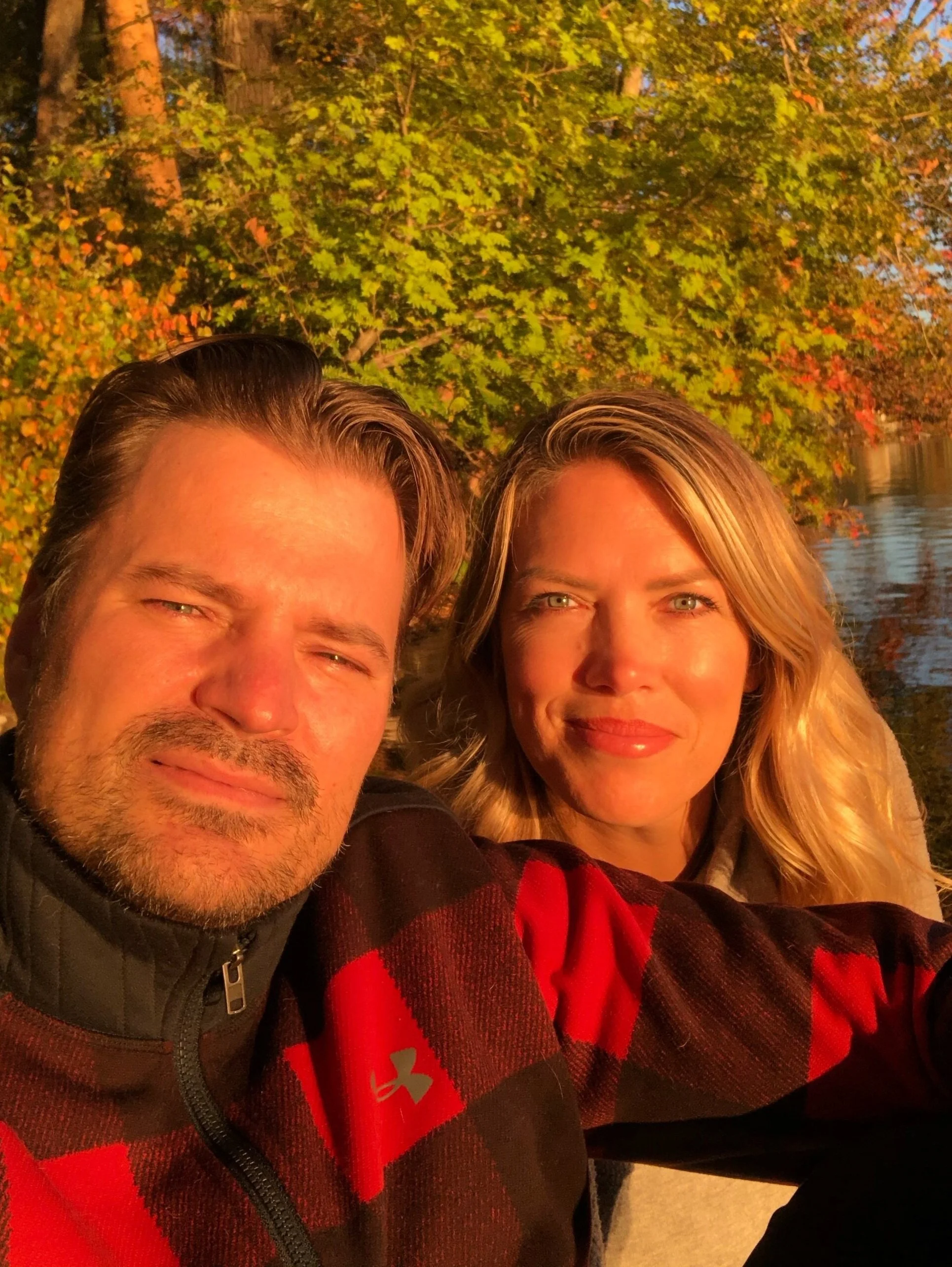 The hubby and I loving our life in NH!