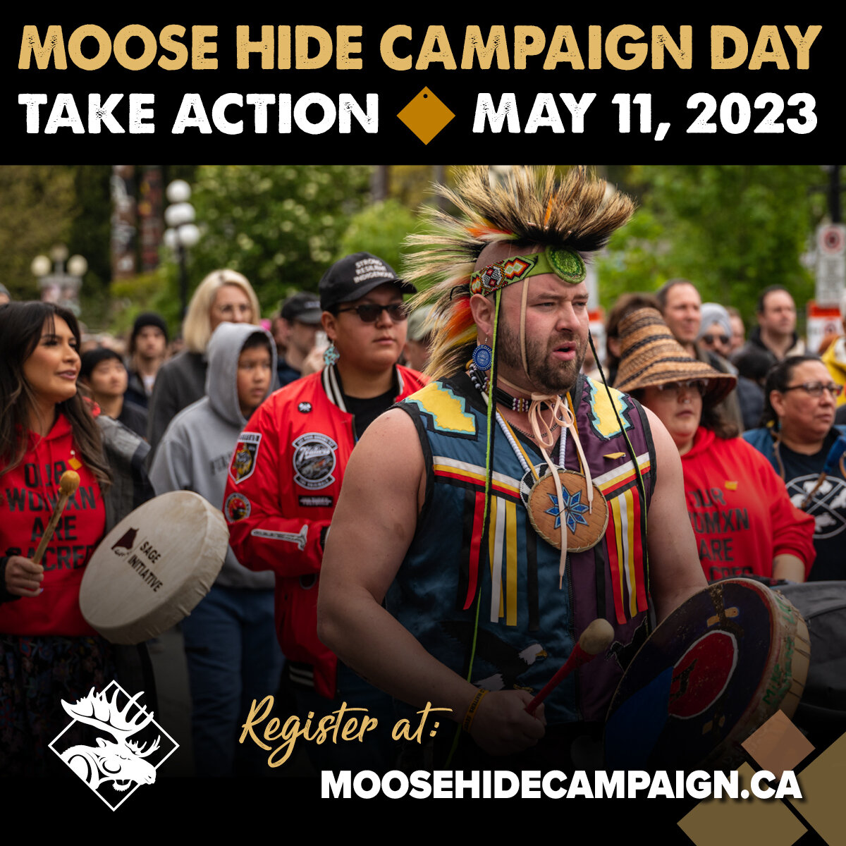 #TY for your support of the 2023 #MooseHideCampaignDay, an #Indigenous-led movement of men, boys &amp; all #Canadians committed to honouring, respecting, and protecting women and children. Wearing the Moose Hide pin is a pledge to helping create envi