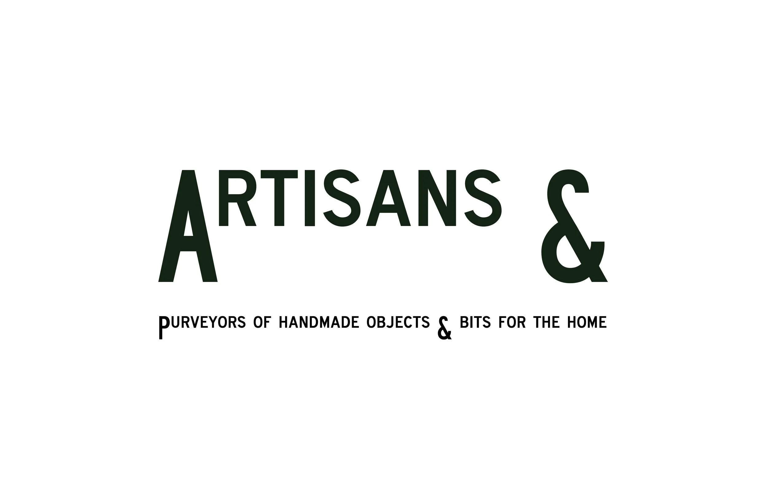 Logo for artisans and c, a company that purveys handmade objects and bits for the home.