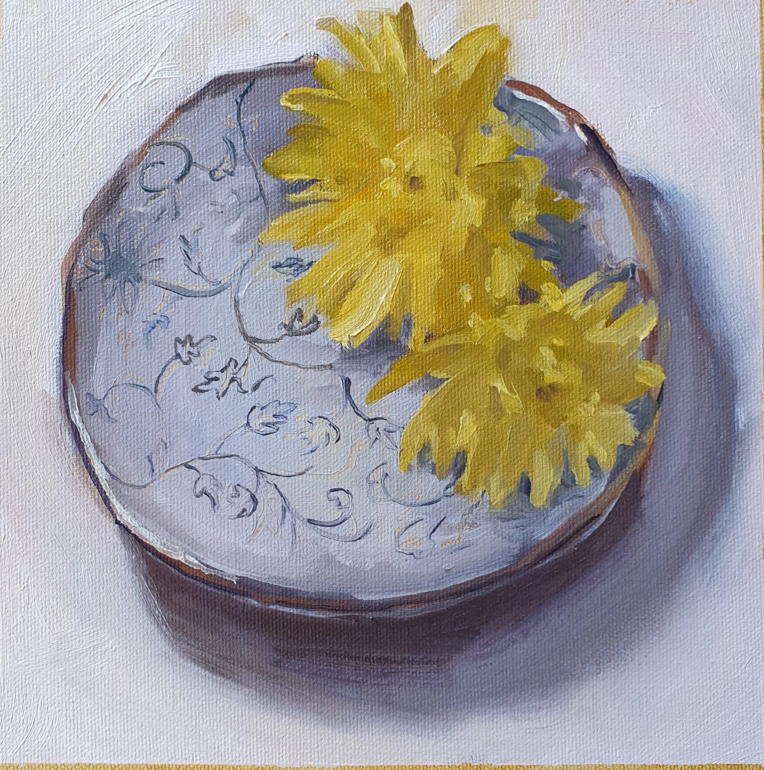 Yellow Flowers  SOLD