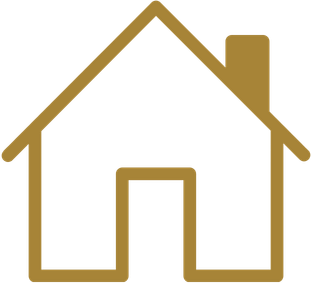 Gold house icon representing Florida health insurance options for realtors and families
