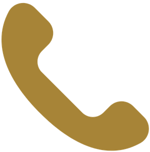 Gold phone icon representing insurance contact by phone in Florida