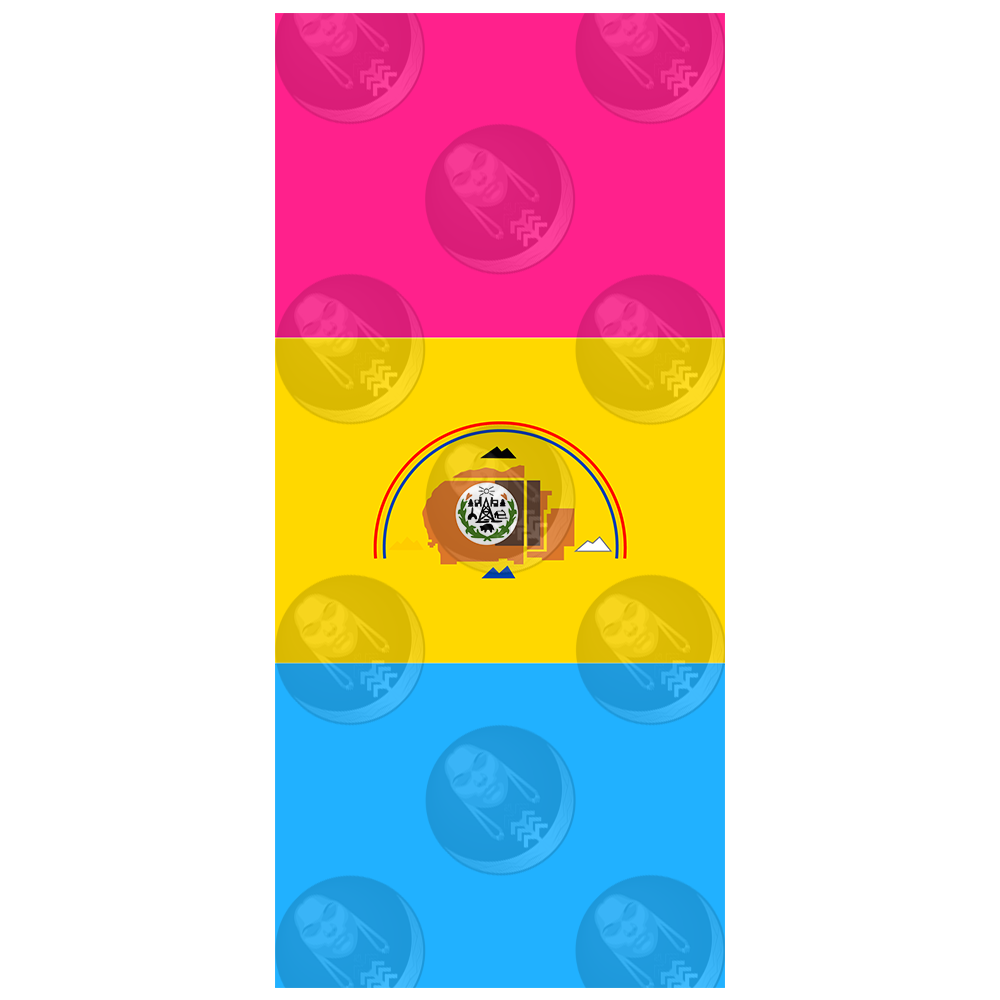 Pansexual/Pan Navajo Nation Pride Flag (Horizontal)