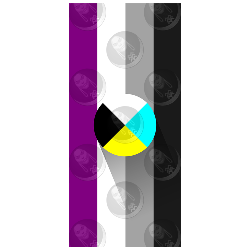Asexual/Ace Diné Pride Flag (Vertical)