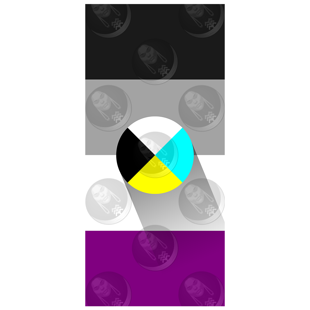 Asexual/Ace Diné Pride Flag (Horizontal)
