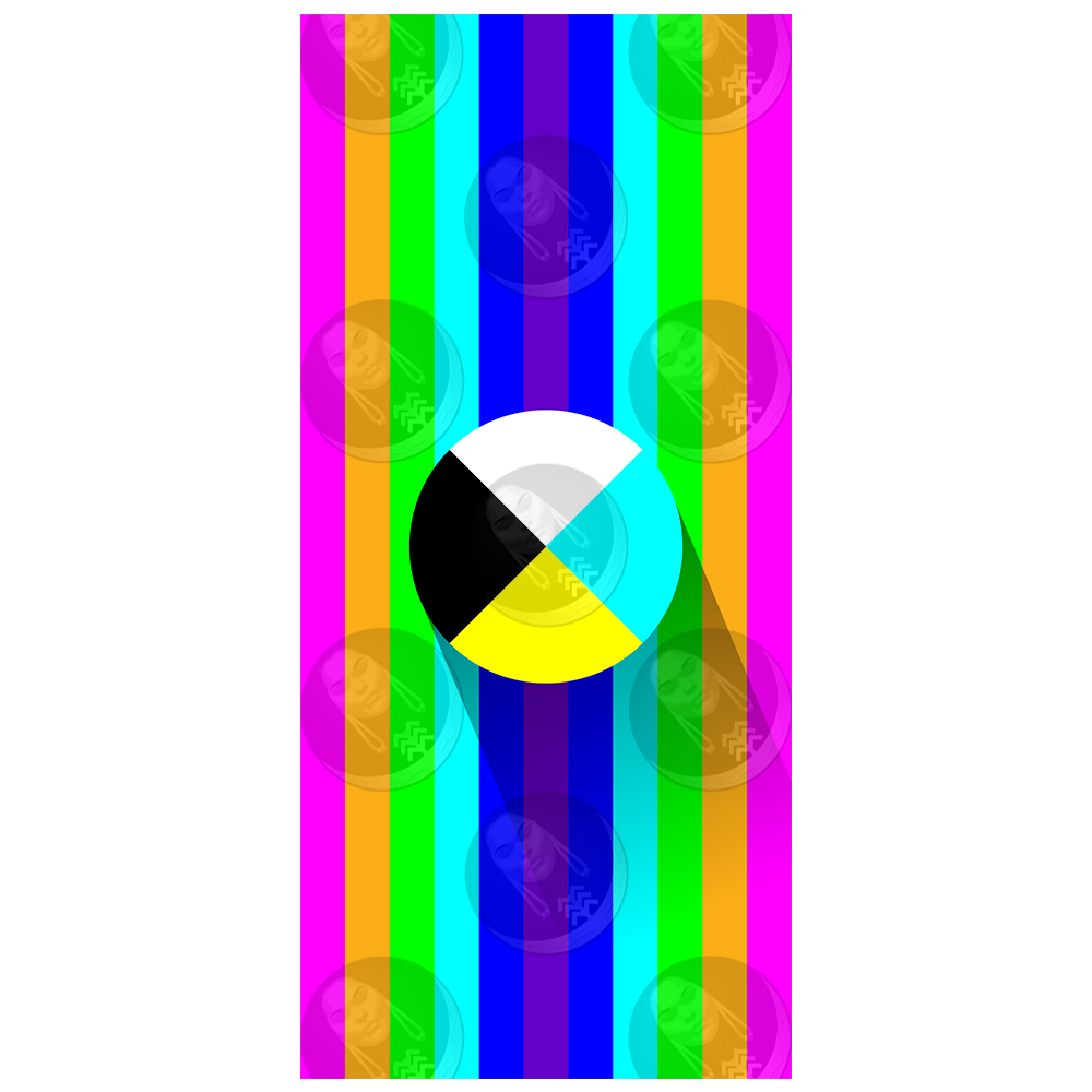 IndigiQueer/iQ Diné Pride Flag (Vertical)