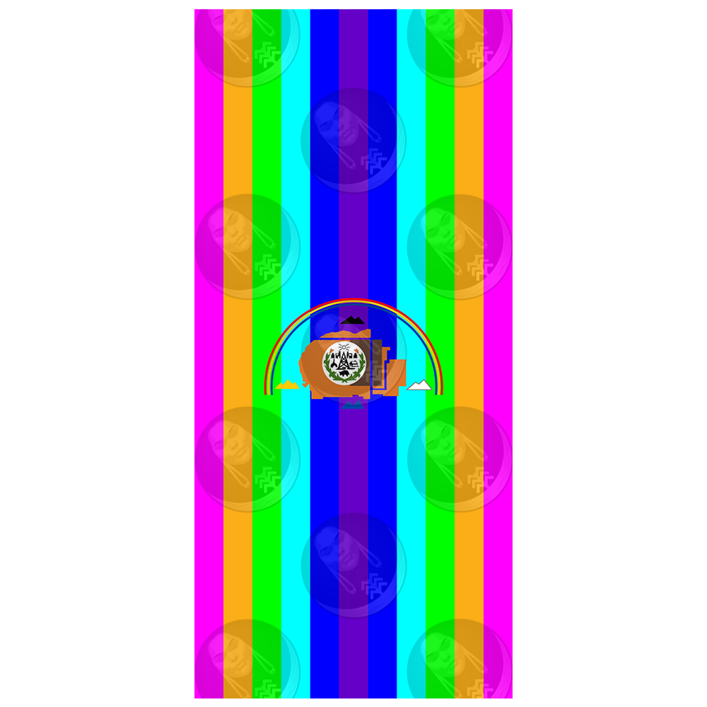 IndigiQueer/iQ Navajo Nation Pride Flag (Vertical)