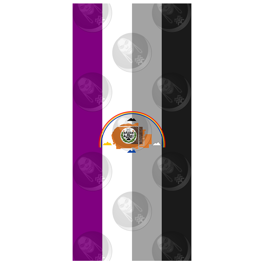 Asexual/Ace Navajo Nation Pride Flag (Vertical)