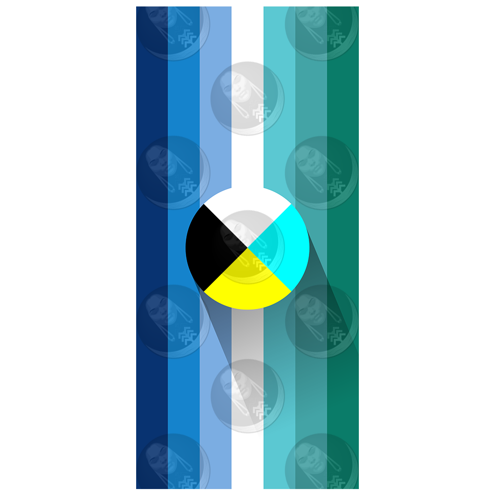 Gay/MLM Diné Pride Flag (Vertical)