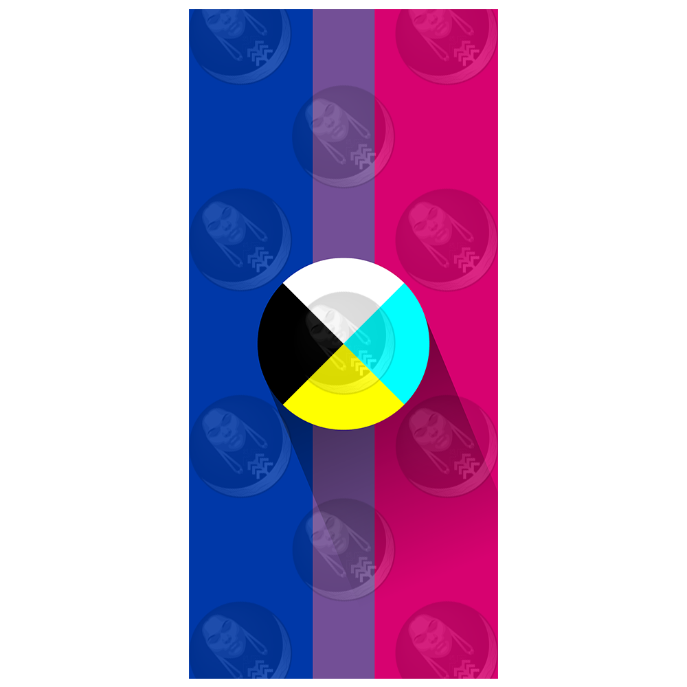 Bisexual/Bi Diné Pride Flag (Vertical)