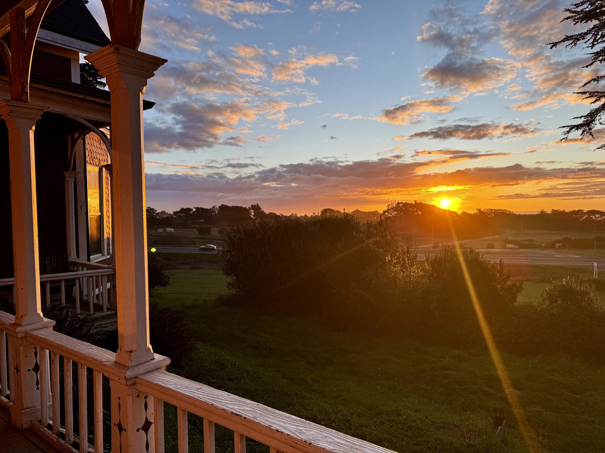 Stunning sunset views.
