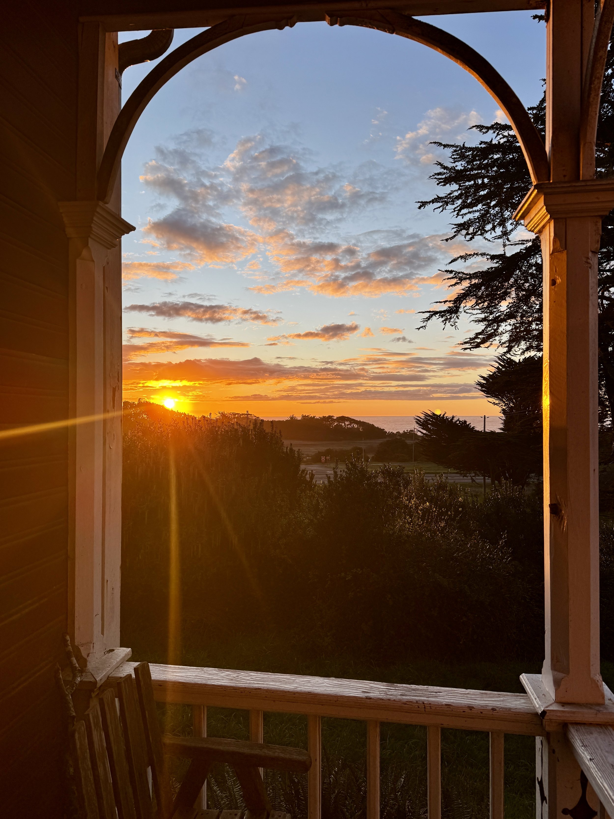 Beautiful coastal sunsets, beautiful architectural details...