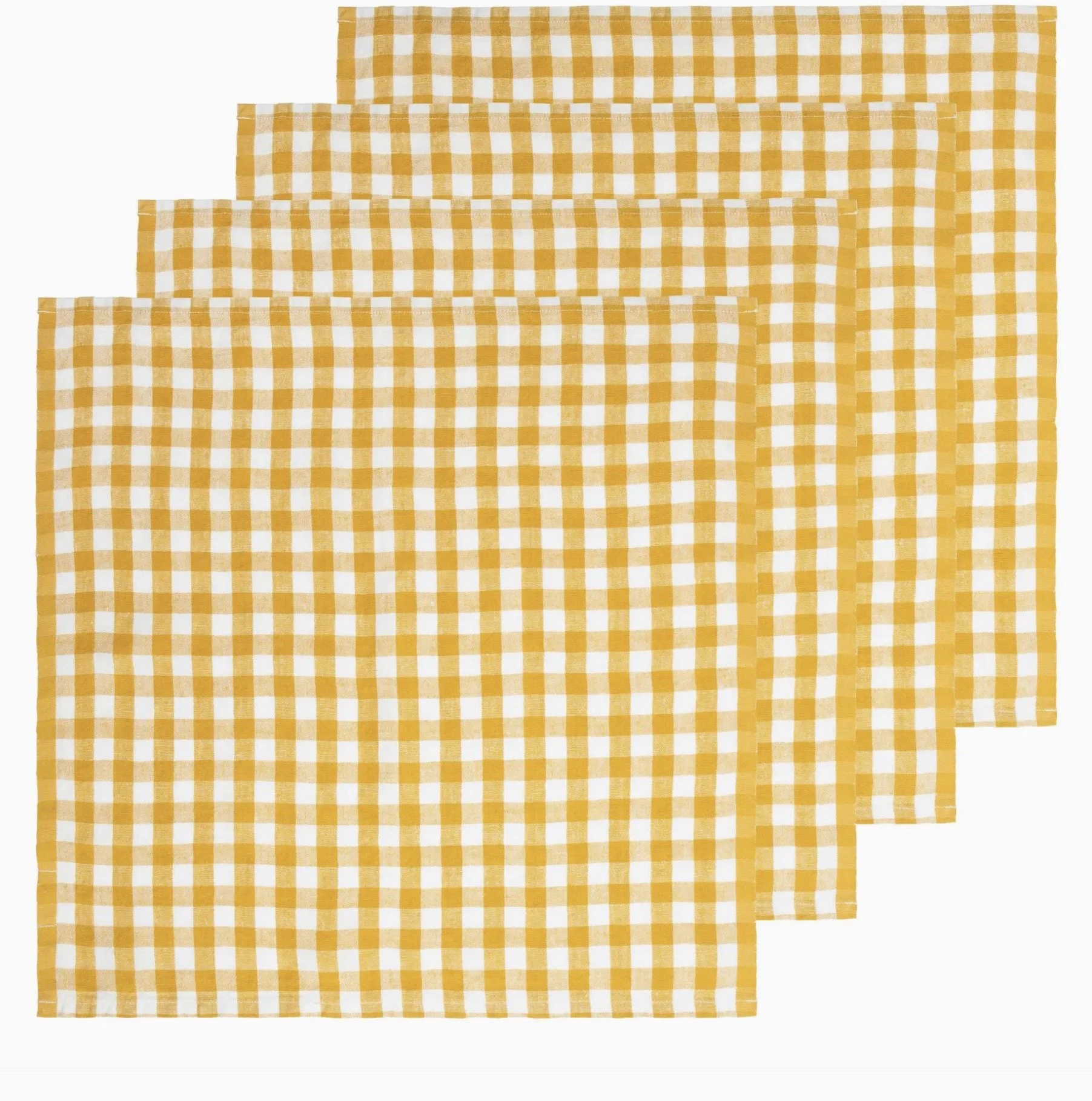 Set of Four Belgian Linen Napkins