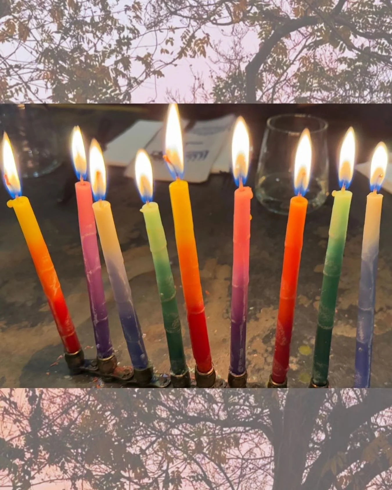 During the season of light and miracles, take a moment to remember the lights in your own lives&ndash;from the children we share stories with to the friends who remain with us forever.&nbsp;

Happy Channukah everyone!!!!!!!! 
(The oil for one night l