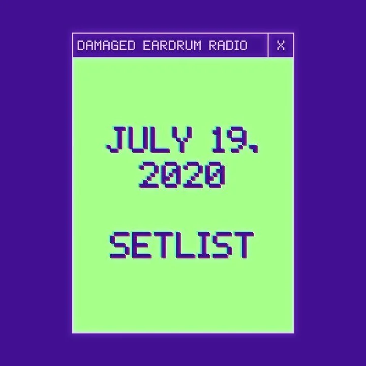 [REPOSTED] July 19th setlist is up! Thank you all for tuning in for Victoria&rsquo;s last solo show&mdash; it really means a lot. 💜 We played music from talented artists such as @evetandted, @desertislandboys, @drowsy_babe, @tiffannelemay, @yung.nit