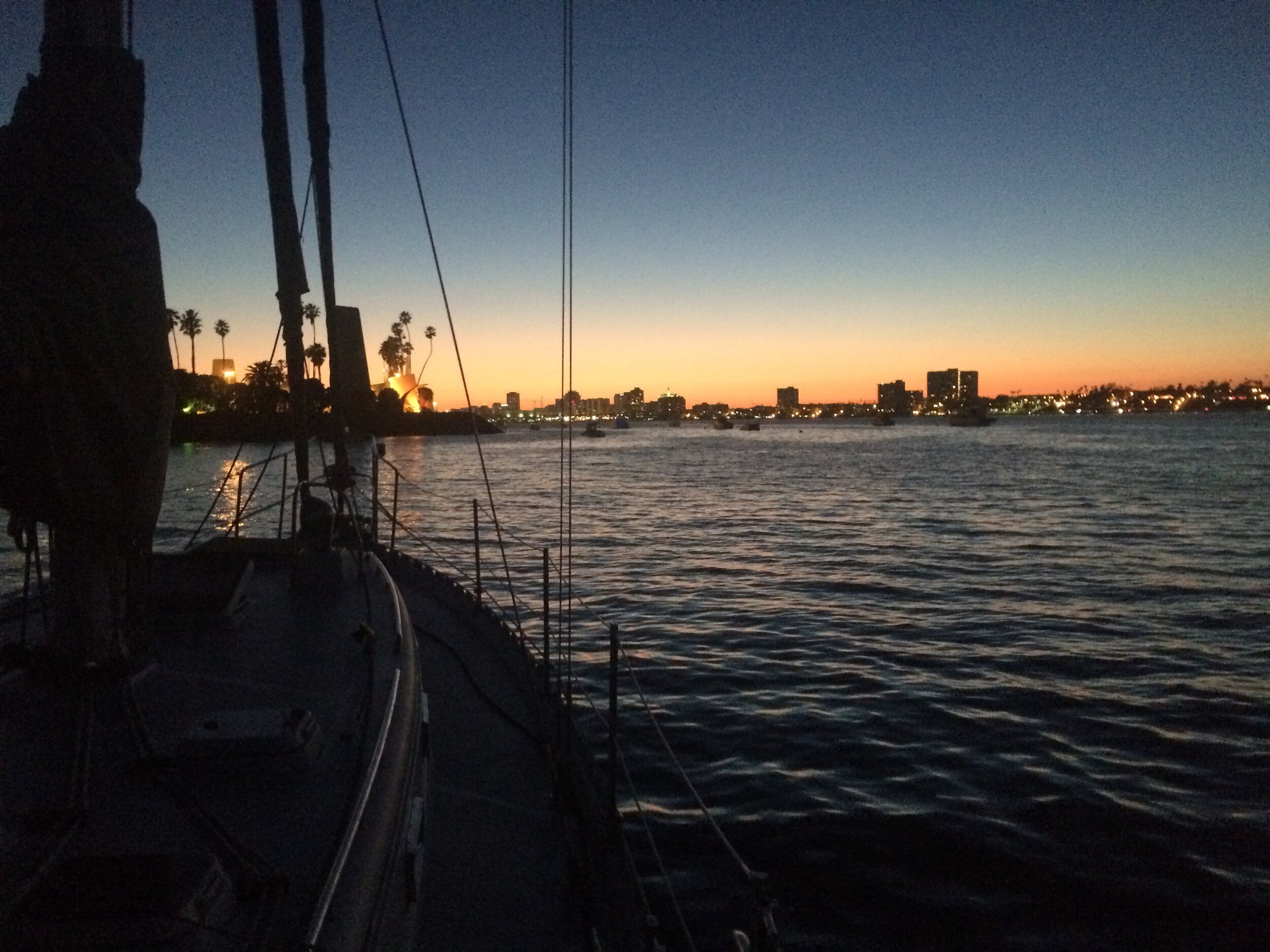 Long Beach from anchorage at Island White