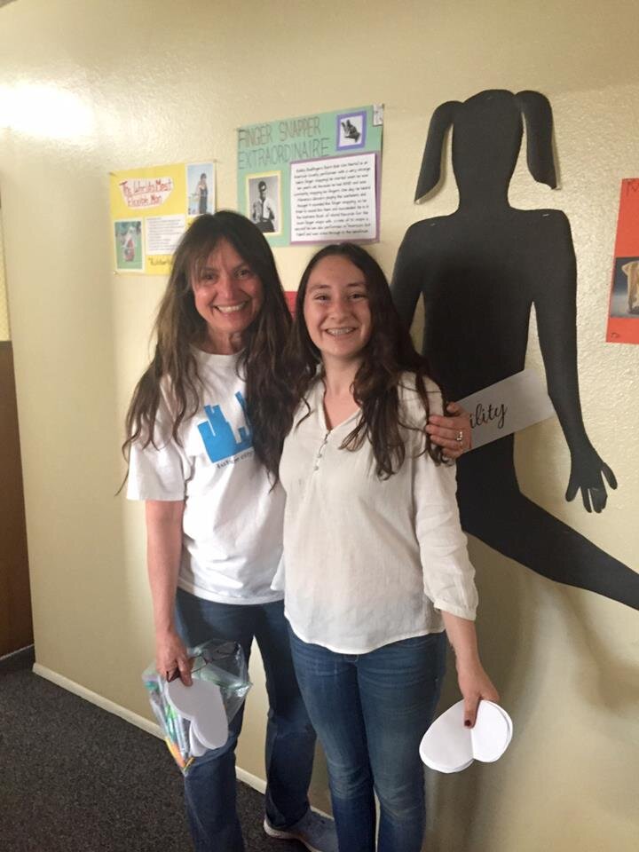 Picture of founder Sherry Risch with  alumni Kaylee