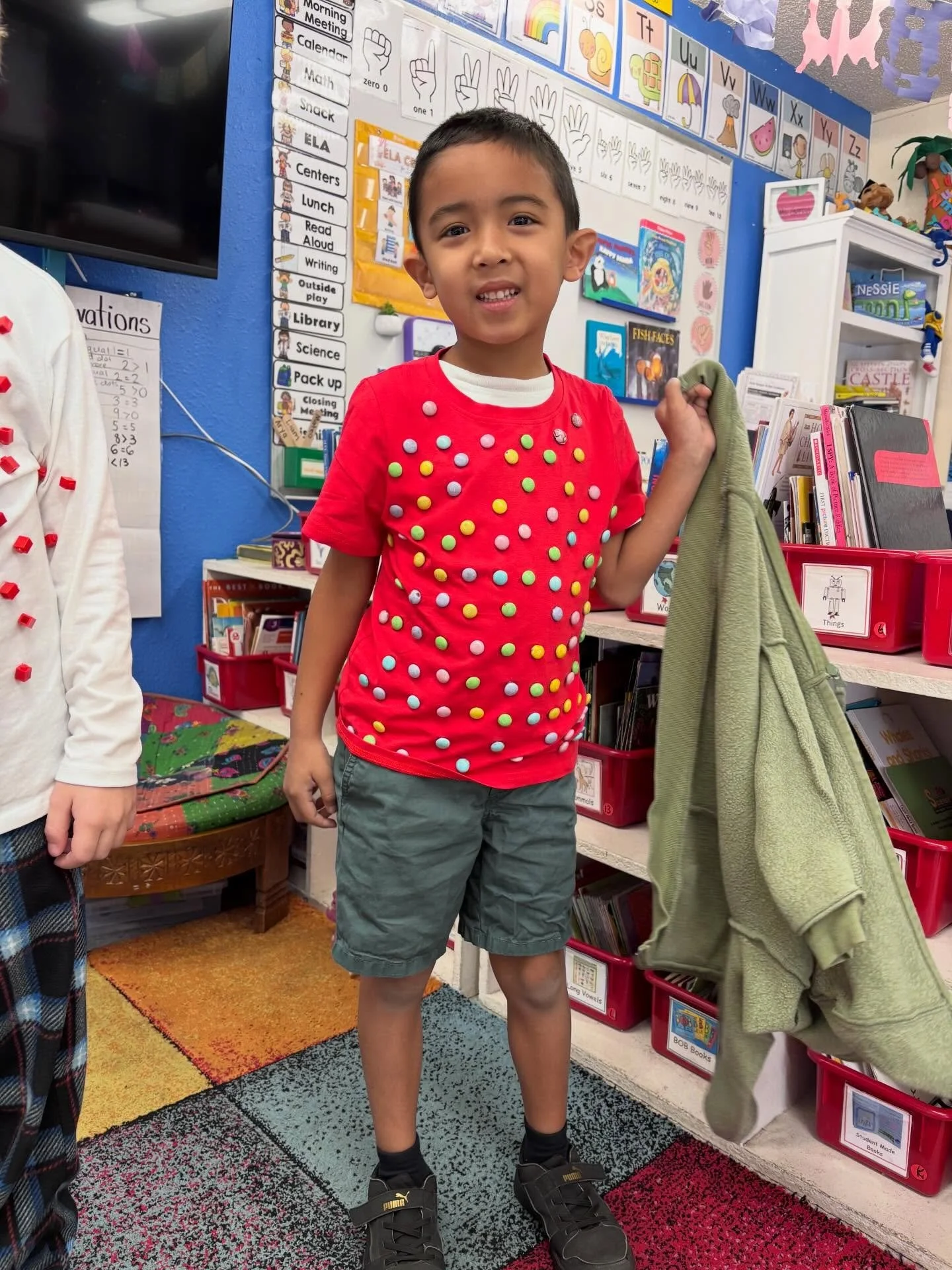 Our TCPS students celebrated the 100th Day of School in style! 💯✨ Each student created a one-of-a-kind shirt featuring 100 different items&mdash;attached in the most creative ways. From colorful Legos to sparkling gems and even sweet little treats, 