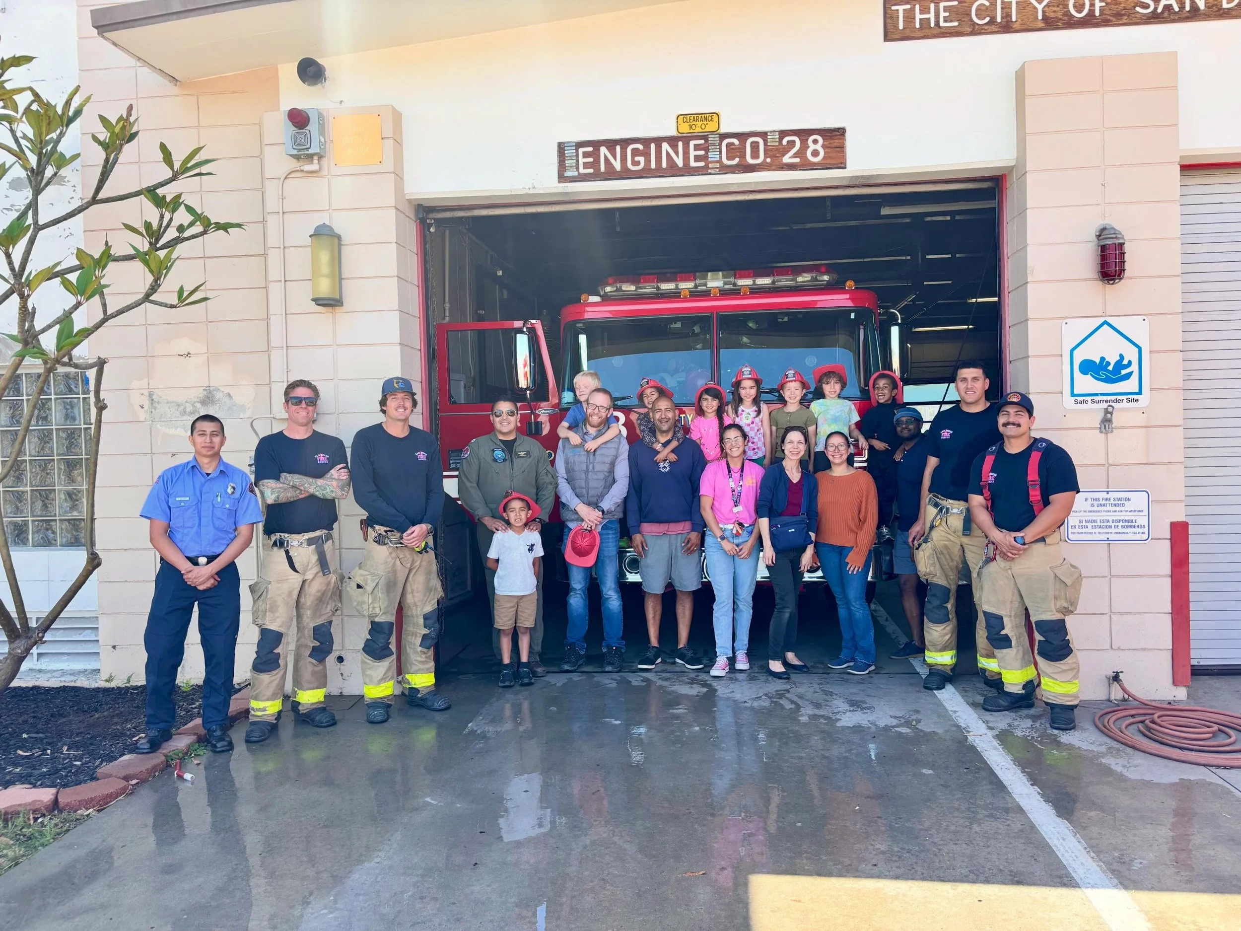Our kindergarteners had an unforgettable visit to the local fire station as part of our Community Helpers Unit! 🚒👩&zwj;🚒 Students learned how firefighters help keep our community safe, explored the fire truck, and asked so many thoughtful question