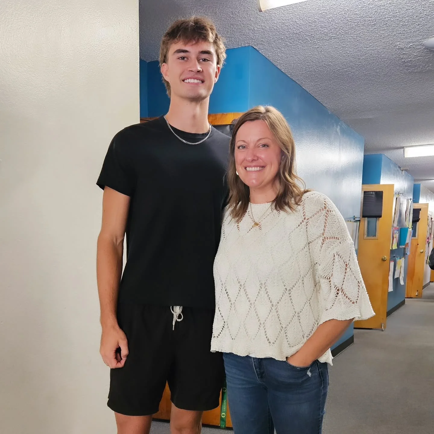 Alumni Alert! 🎓💜

We were so happy to have a visit from Miles today! From Kindergarten all the way through 8th grade, Miles grew up at TCPS, so it was such a joy for some of his former teachers to see him back on campus-- and all grown up! 

We&rsq