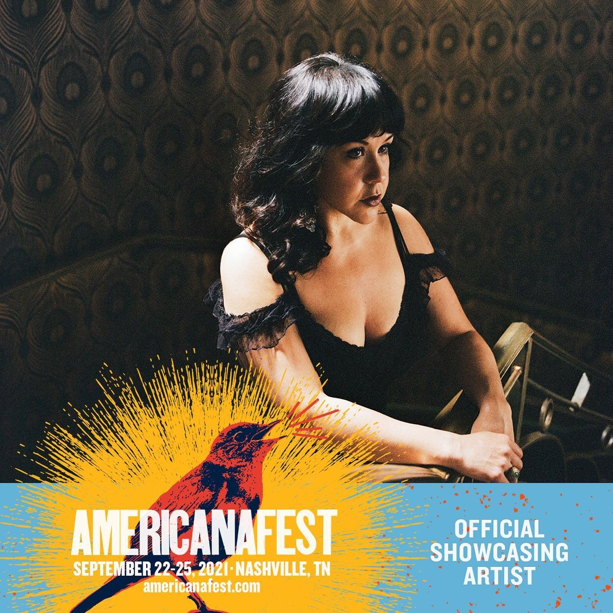 Super excited to announce that I will be showcasing at this years @americanafest ✨ Sept 22-25, right here in Nashville,TN. Get your passes and I hope to see you there!