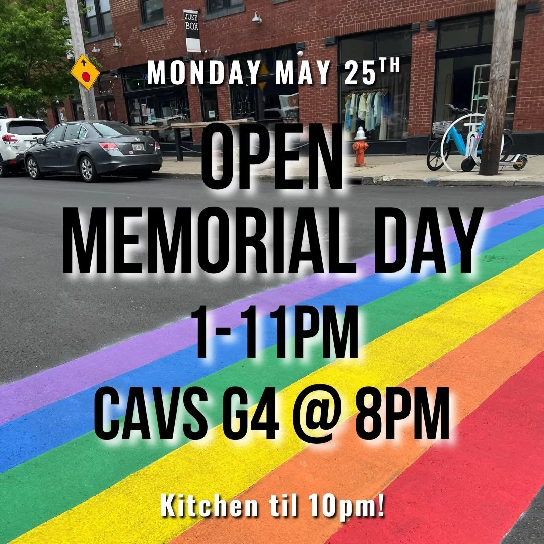OPEN MEMORIAL DAY 5/25 🇺🇸 1-11PM. Spend your day off with us and stick around for @cavs G4 at 8pm. Drink Specials during the game, kitchen open til 10pm #letemknow 
__________________________
UPCOMING EVENTS:
-TUE 5/19 🏀 CAVS CONF FINALS G1 8PM - 
