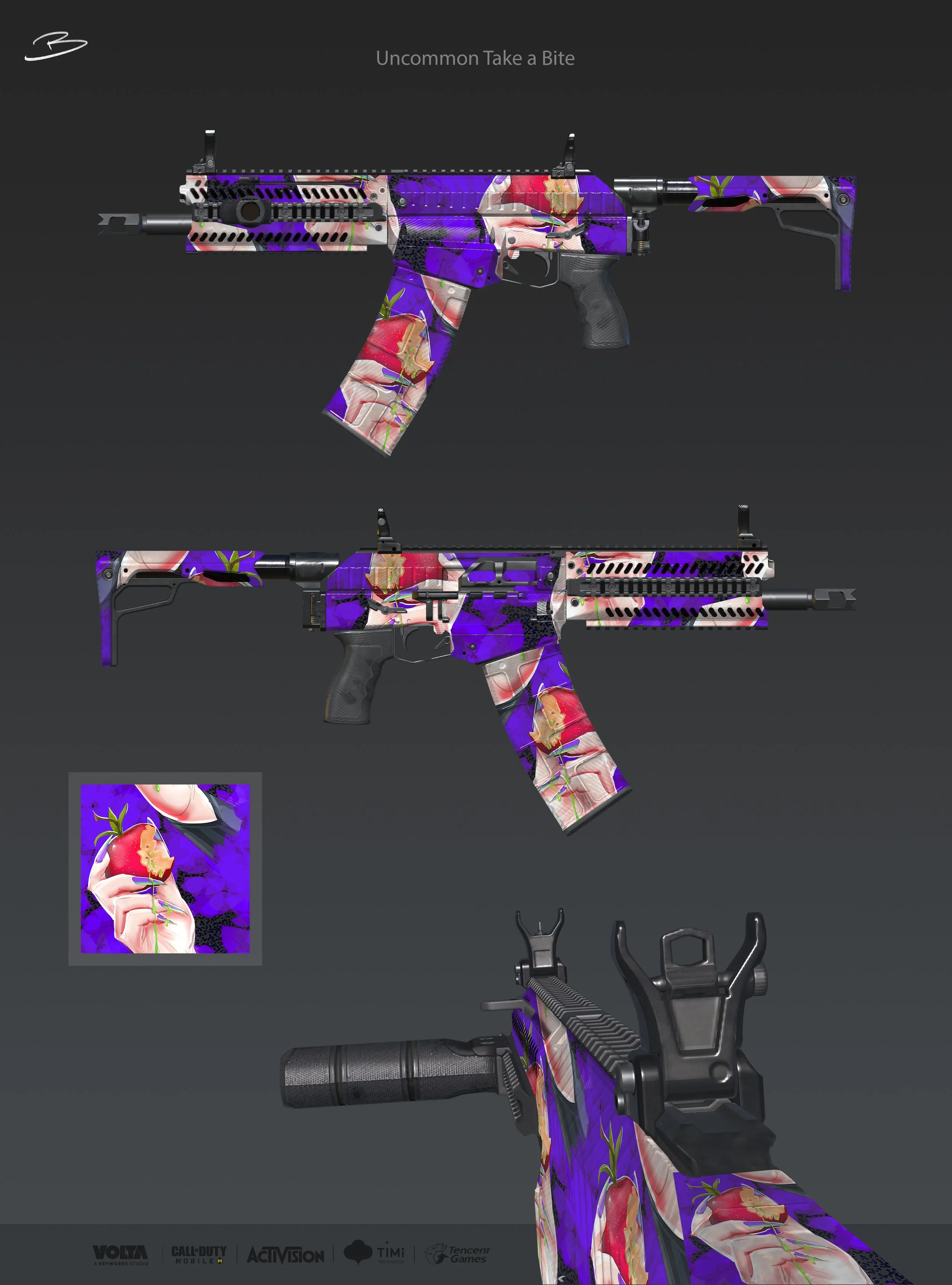 Activision_COD Mobile_Weapon uncommon camo_Take a Bite_Sketch_01B.jpg