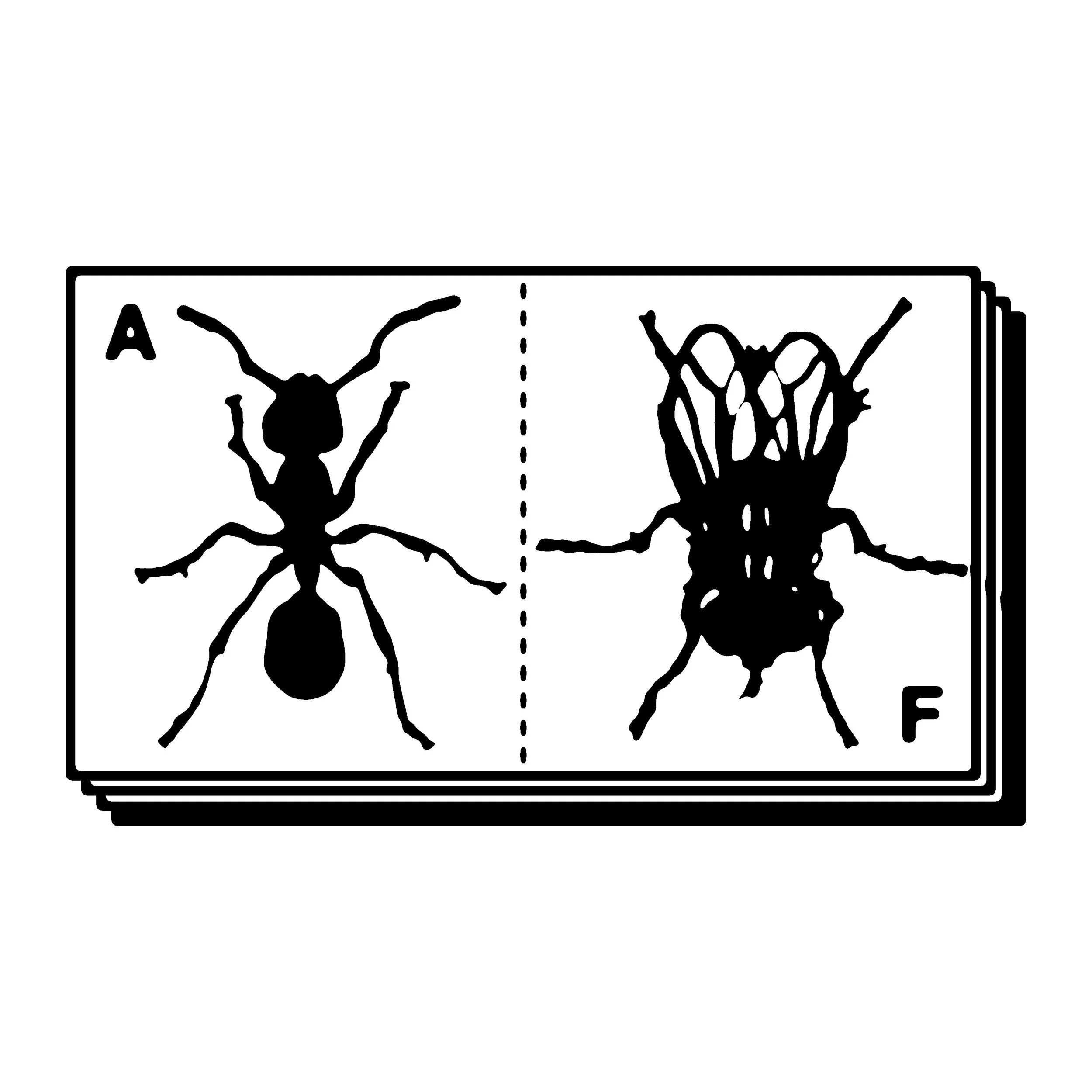 the ant and the fly press logo // 2025