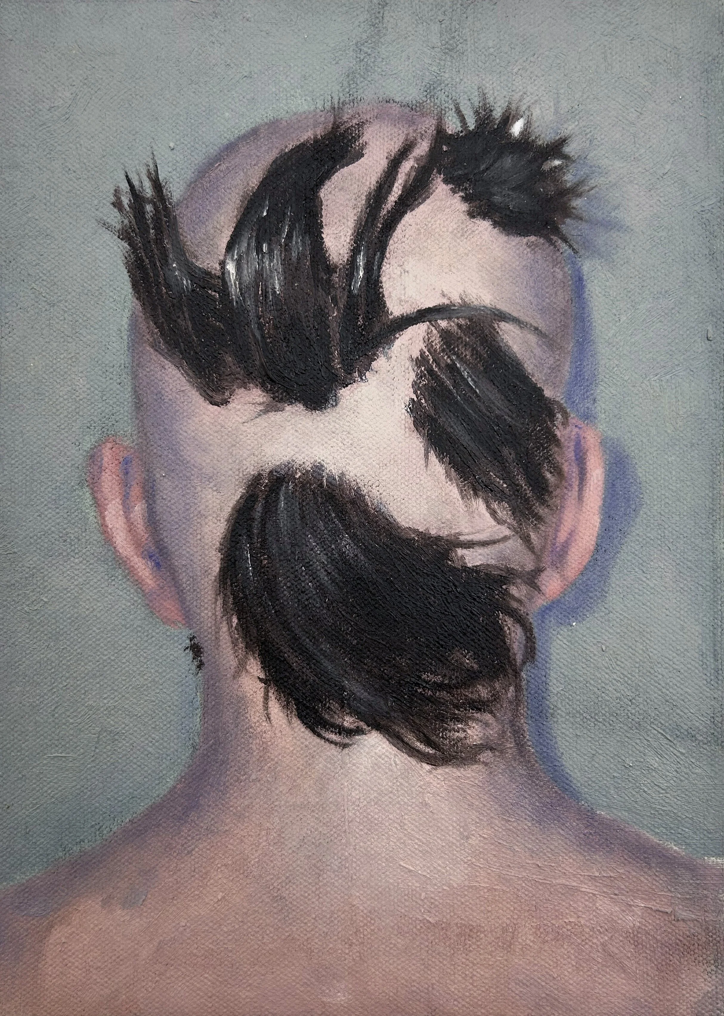 new haircut // oil on canvas // 6.5 x 9.25 in. // 2026