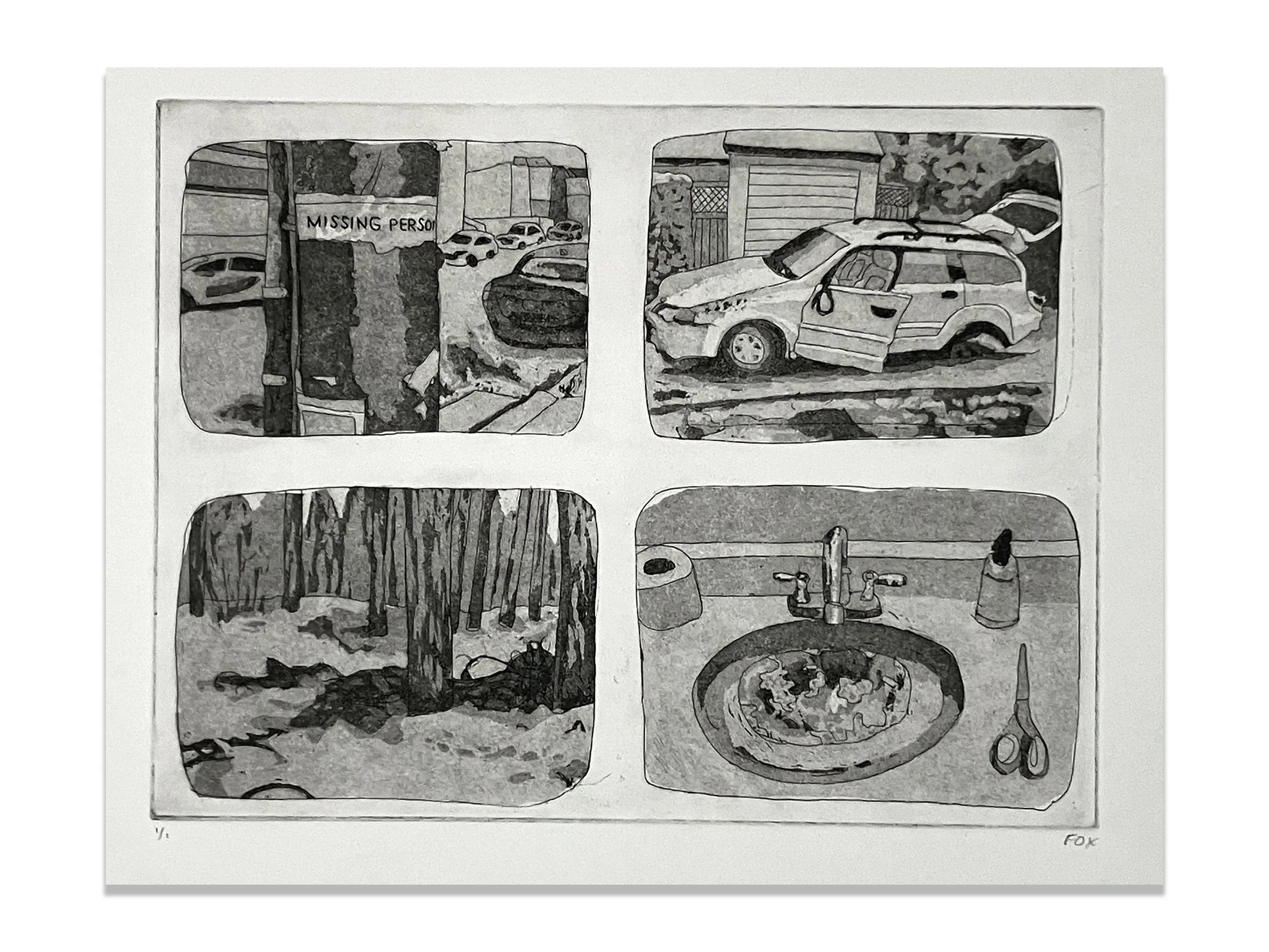 untitled // etching // 15 x 11 in. // 2023