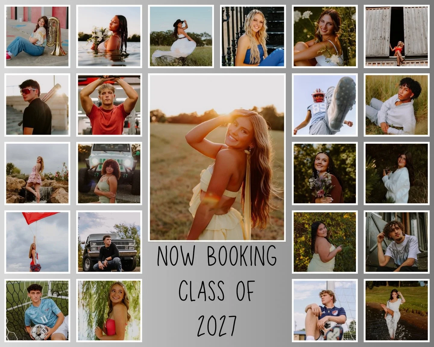 Class of 2027, it's your turn!!
.
.
.
My books are officially open for senior photos! Head on over to hnmphotos.com or send me a message to get your senior session booked today! I'm so excited to work with you!