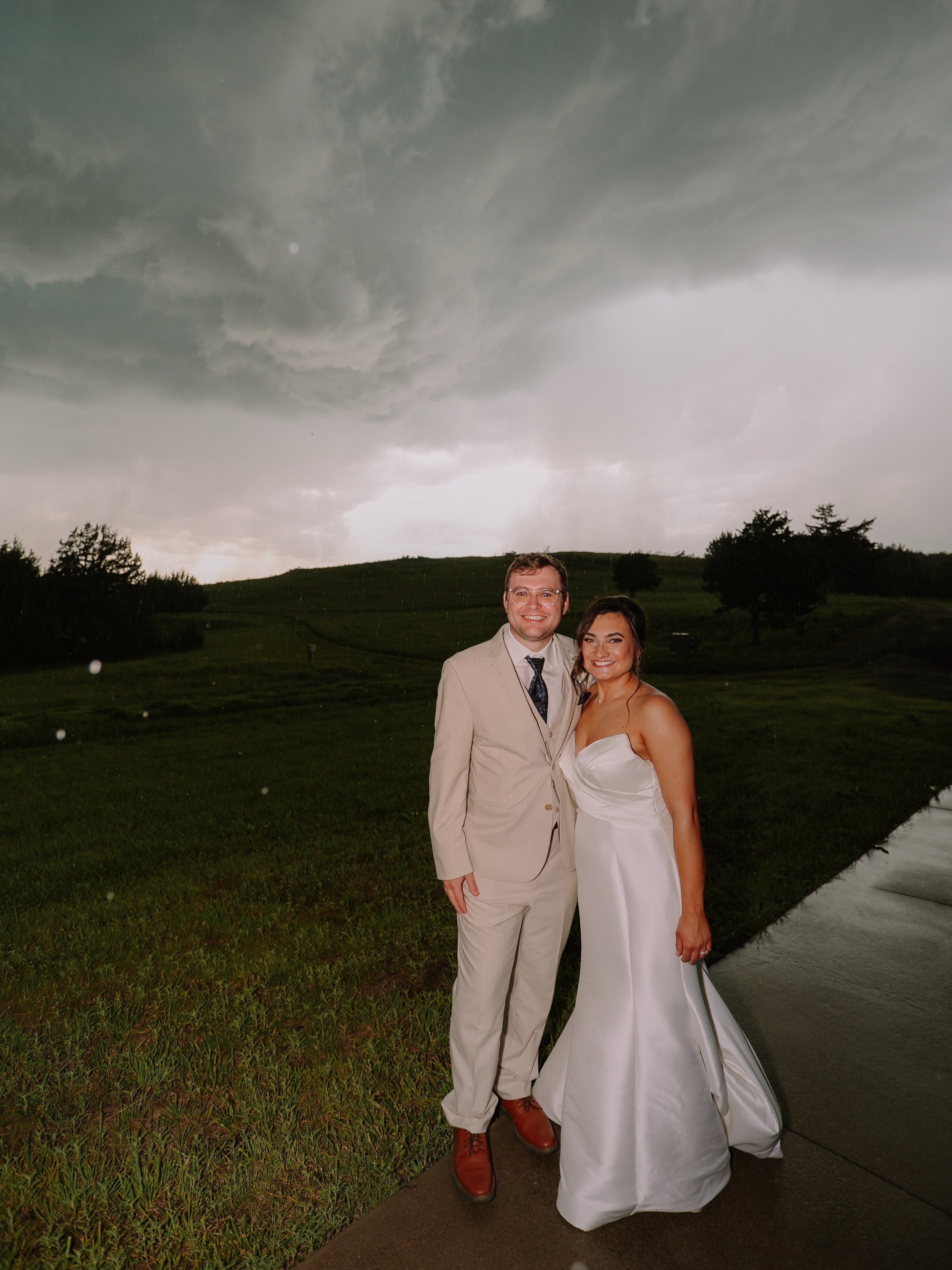 What's better than a tornado warning on your wedding day?🌪️💍