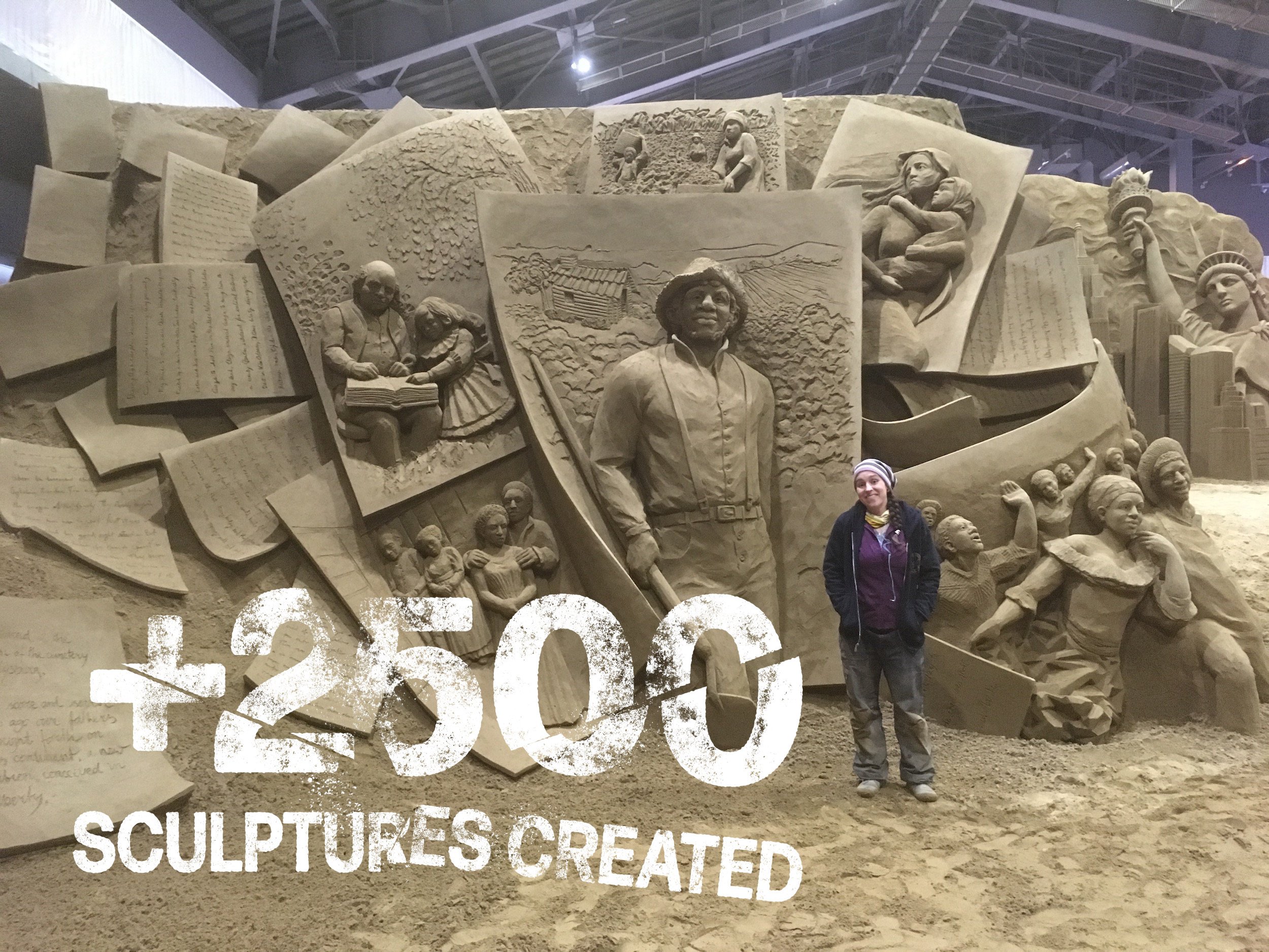 +2500 sculptures created