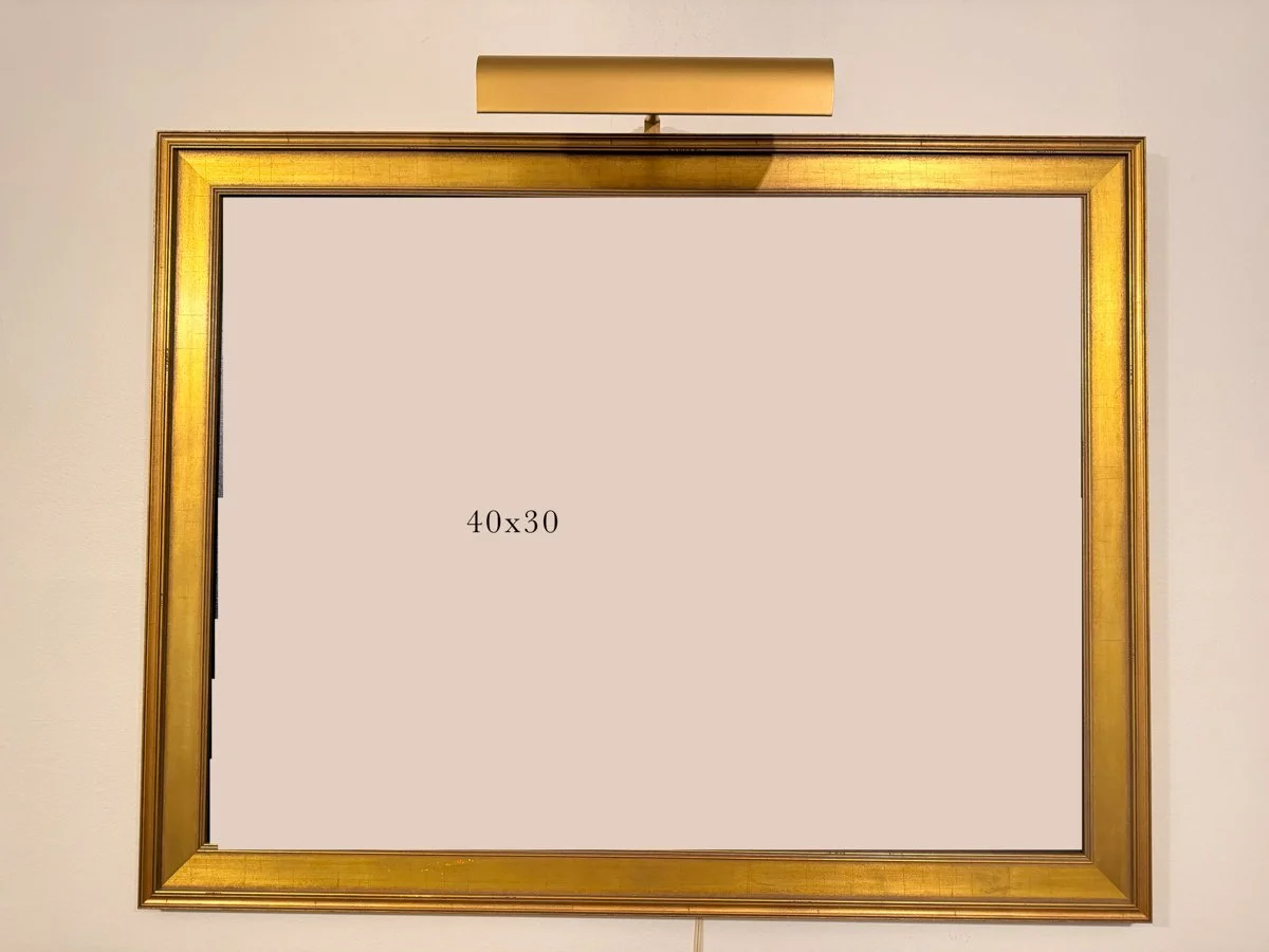 3” 30x40 gold frame