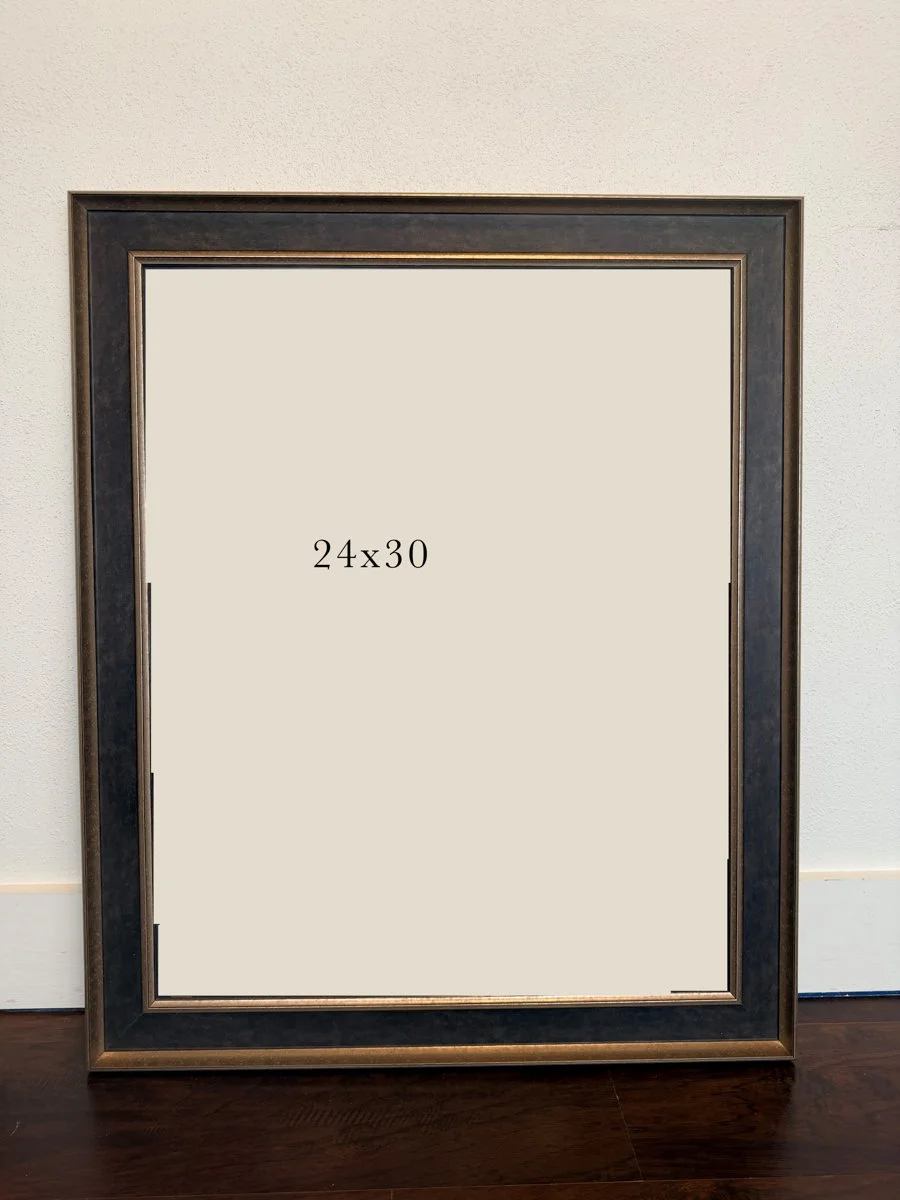 3” Molted bronze Frame 24x30