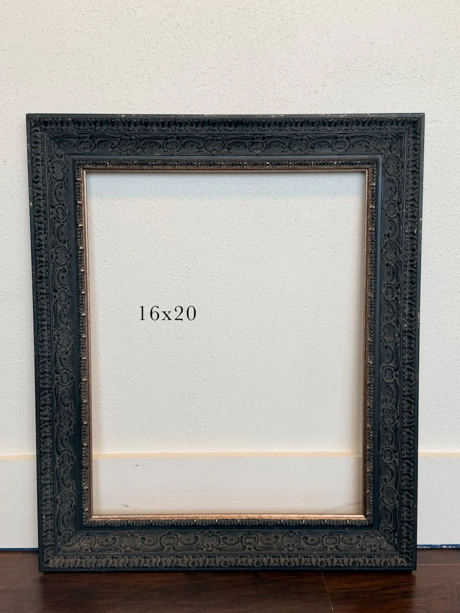 2” 16x20 black/bronze ornate frame