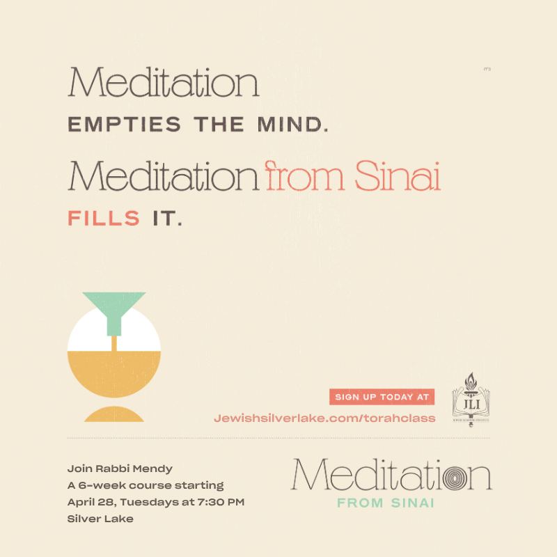 JLI: Meditations from Sinai Week 1
