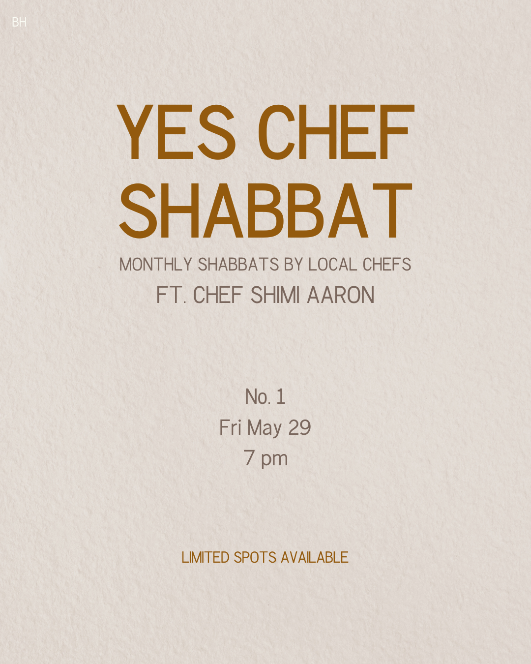 Yes Chef Shabbat No. 1 
