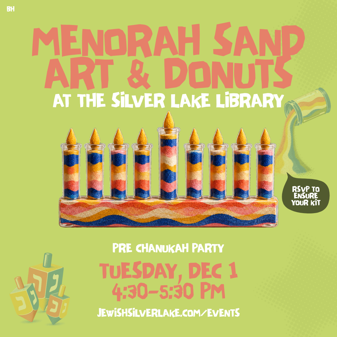 Sand Art Menorah & Donuts at the Silver Lake Library