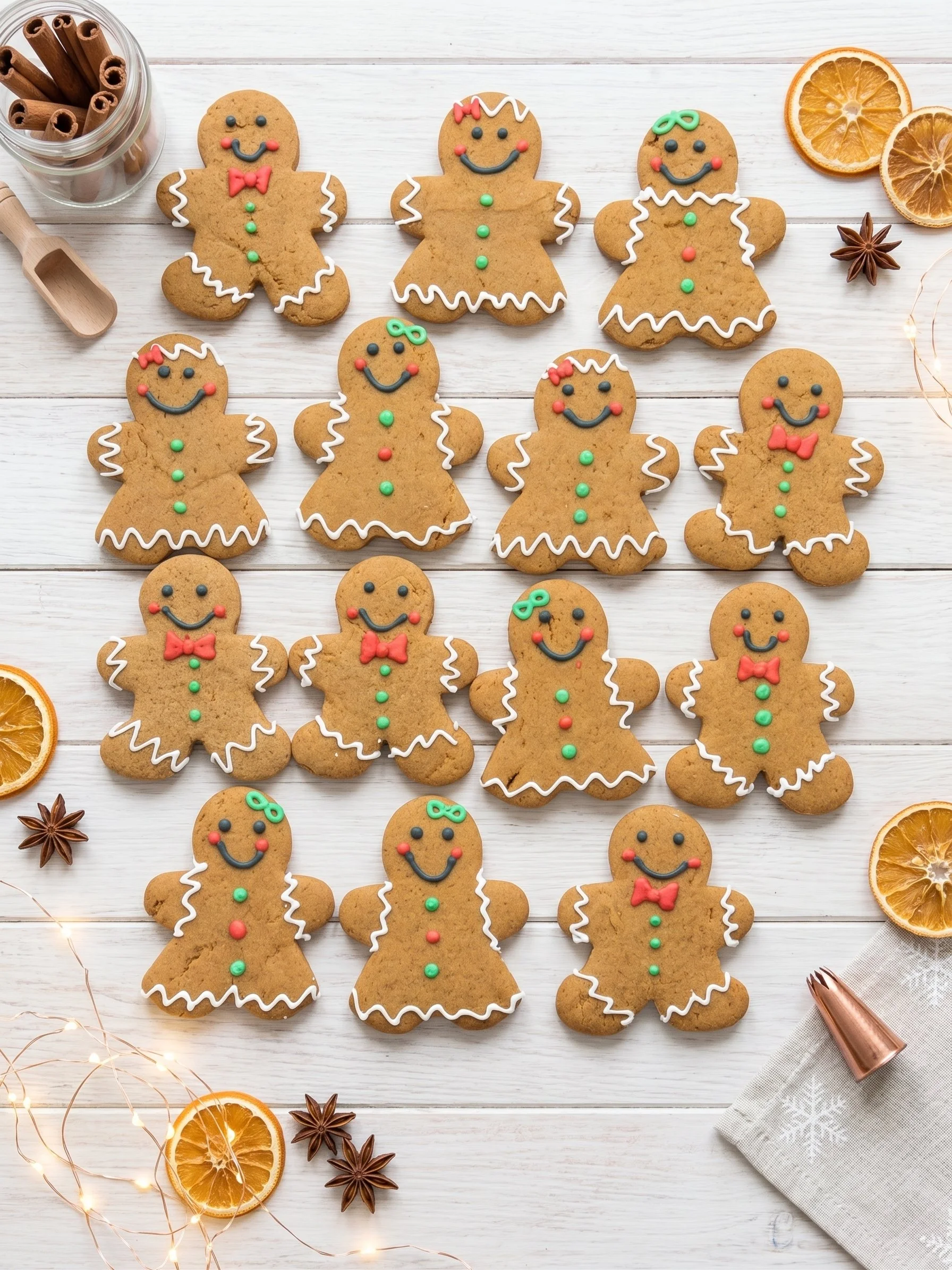 Classic gingerbread man cookies for the holidays