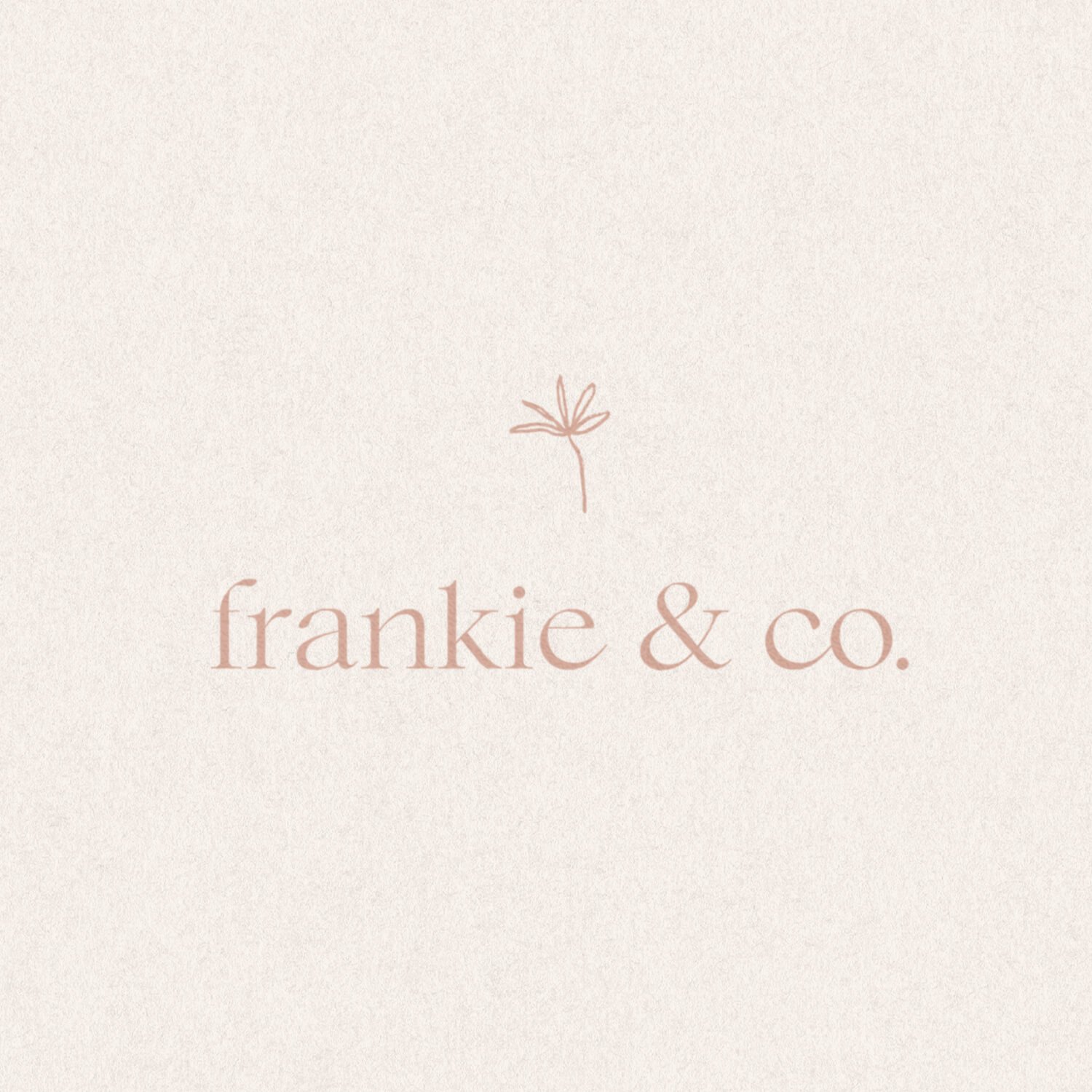 Frankie logo and hand-drawn flower icon from the Frankie brand kit